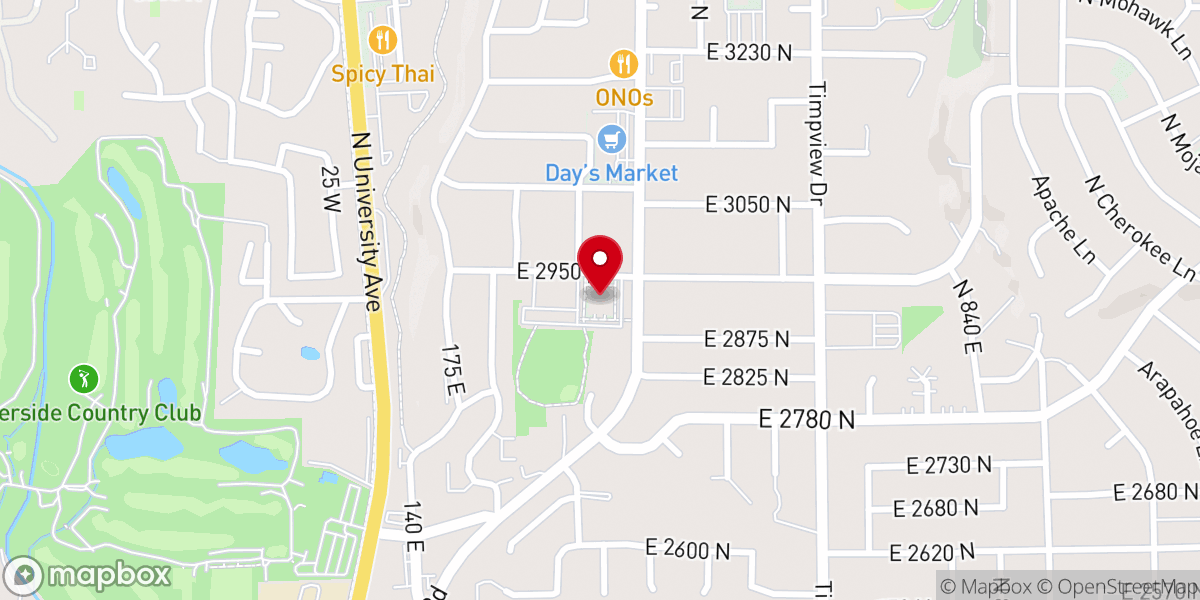 Map showing location of The Church of Jesus Christ of Latter-Day Saints, Edgemont South Stake Center