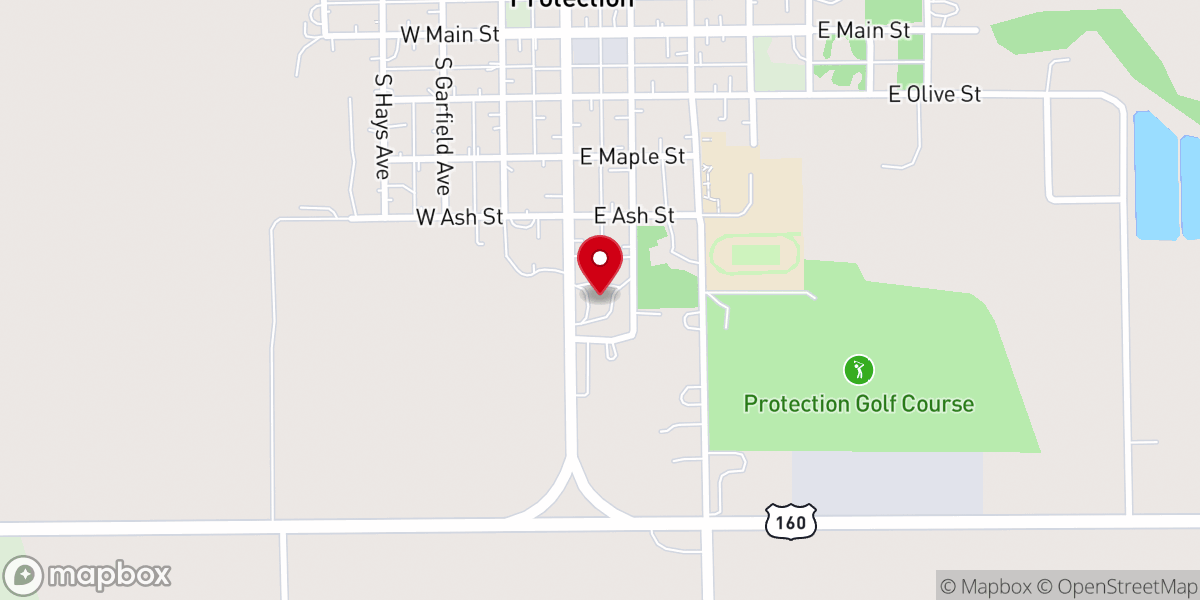 Map showing location of Grace Bible Church