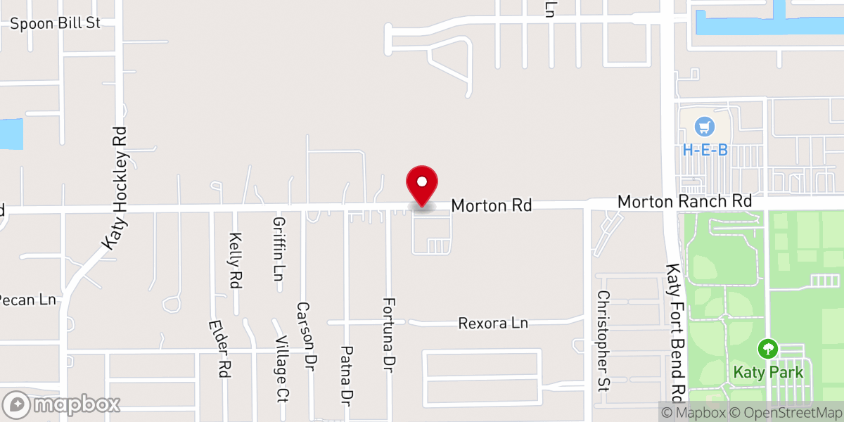 Map showing location of IPAN Houston - Igreja Brasileira em Katy