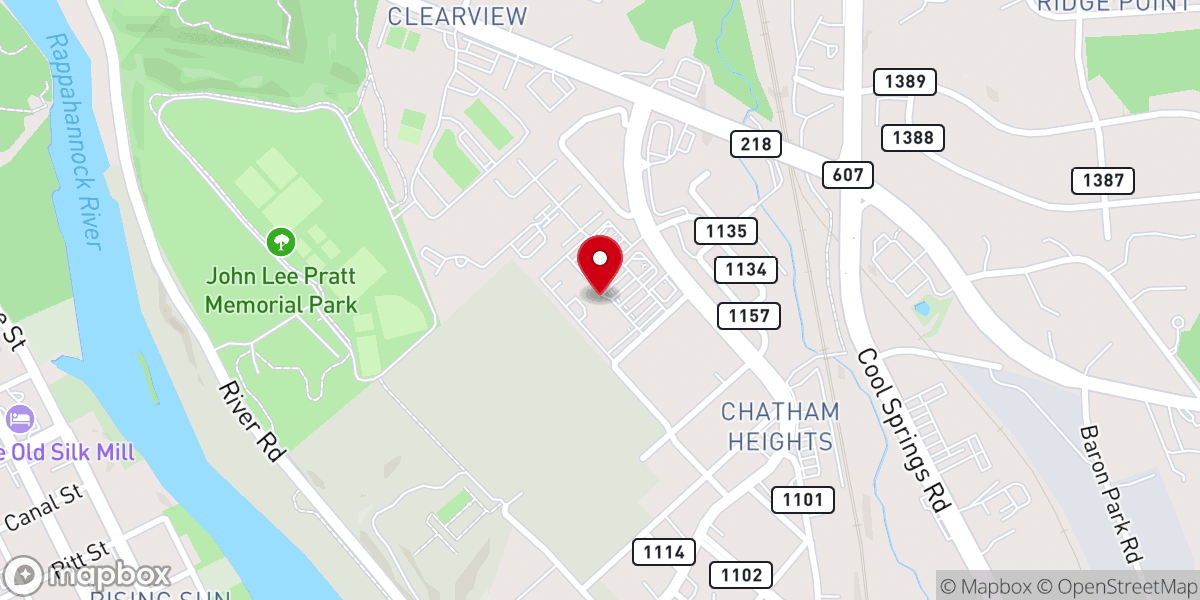 Map showing location of Salt Bible Church