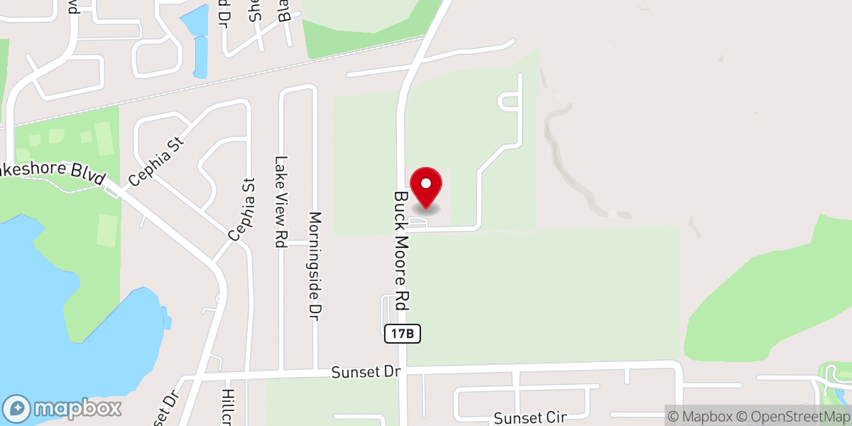 Map showing location of Lake Wales Alliance Church