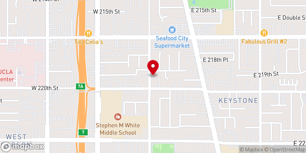 Map showing location of Keystone Assembly of God Church