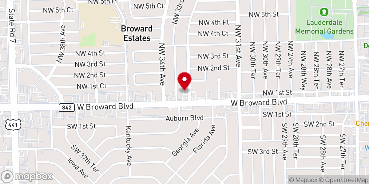 Map showing location of Holy Mission Church