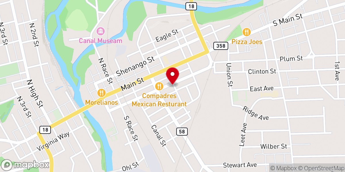 Map showing location of St. Clement's Episcopal Church