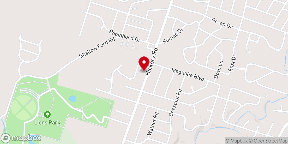 Map showing location of Covenant Lutheran Church