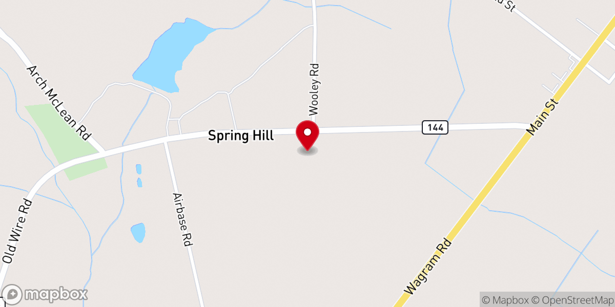 Map showing location of Spring Branch Mission Baptist Church
