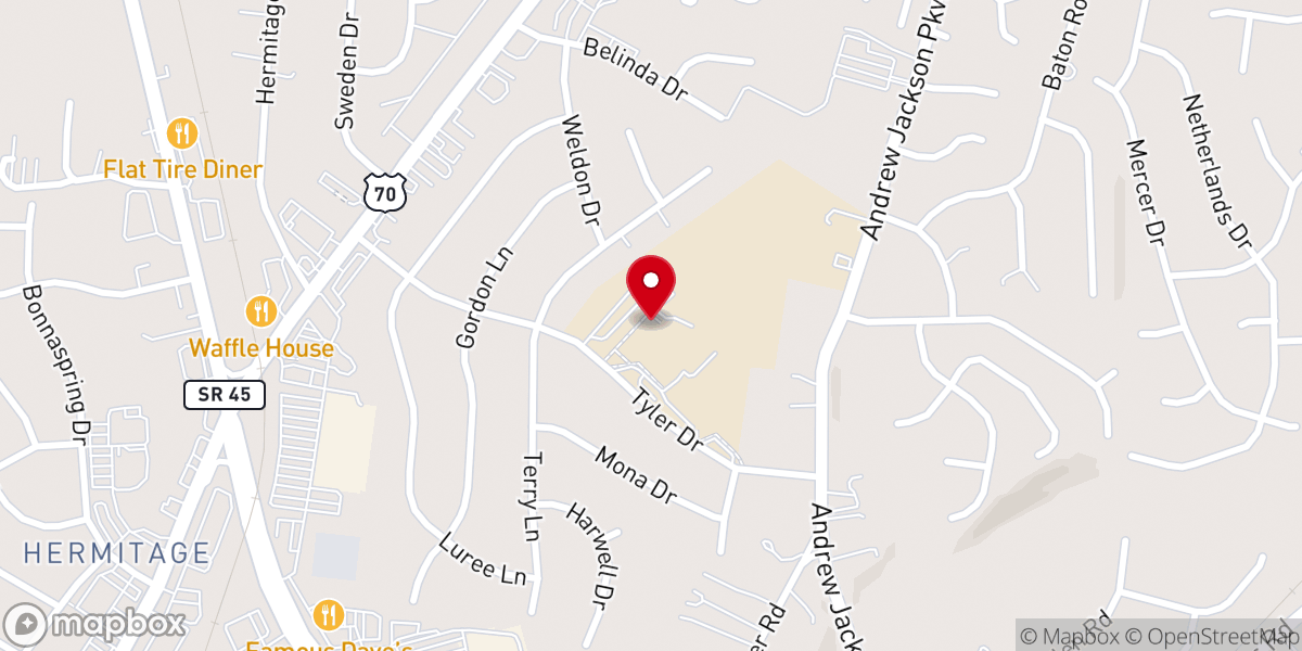 Map showing location of New Garden Church