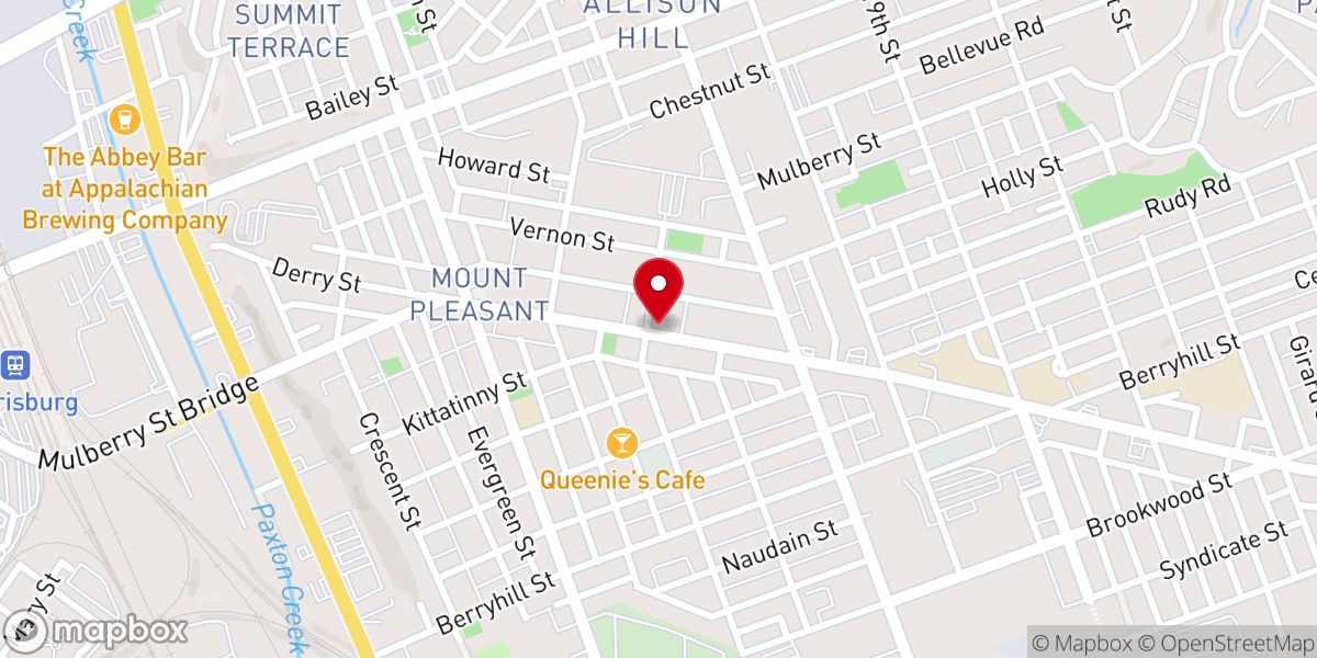 Map showing location of Derry Street United Methodist