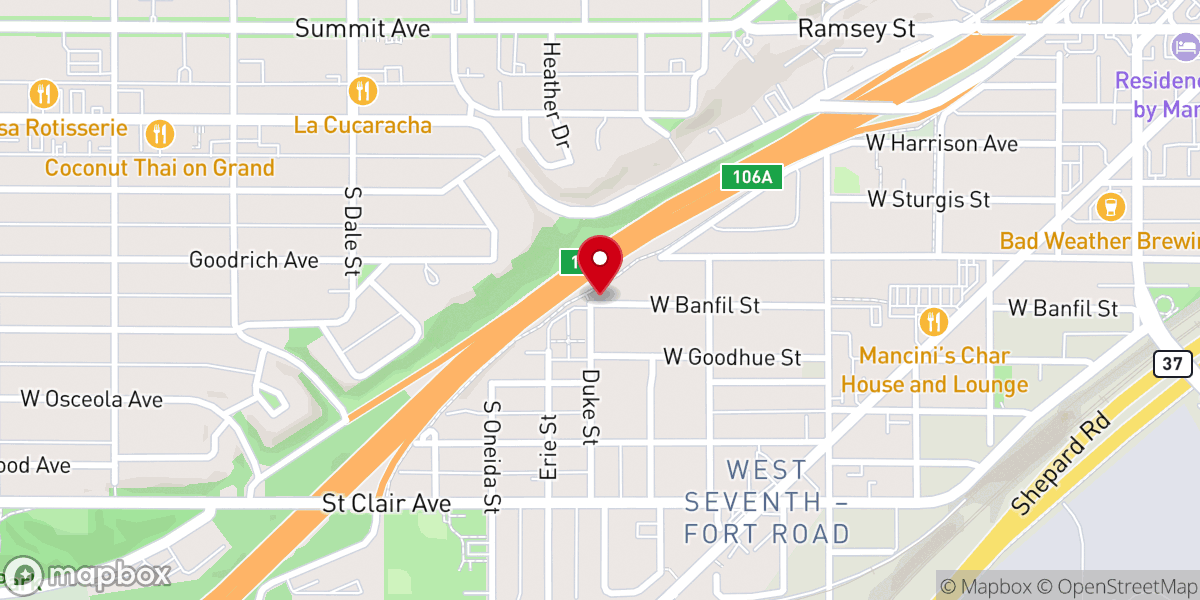 Map showing location of Apostolic Faith Temple Church Inc