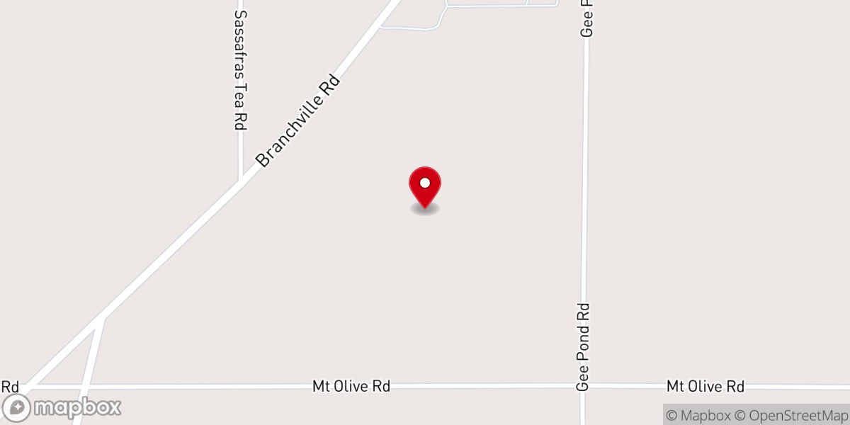 Map showing location of Branchville Methodist Church