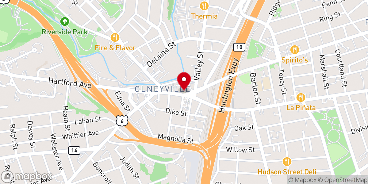 Map showing location of Iglesia Universal