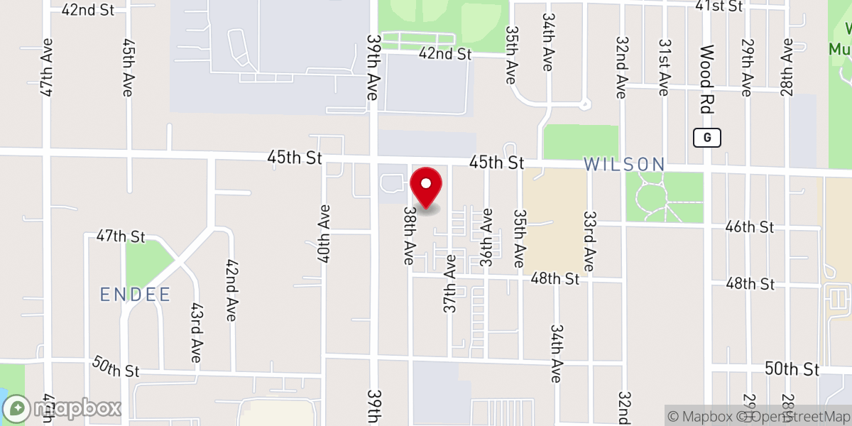 Map showing location of Northport Community Baptist
