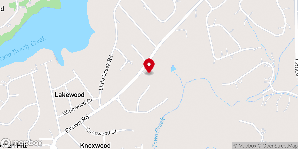 Map showing location of Gospel Ministry Church