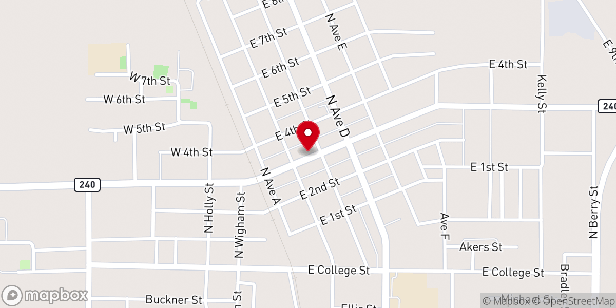 Map showing location of Grace Ministries - Food Distribution Center