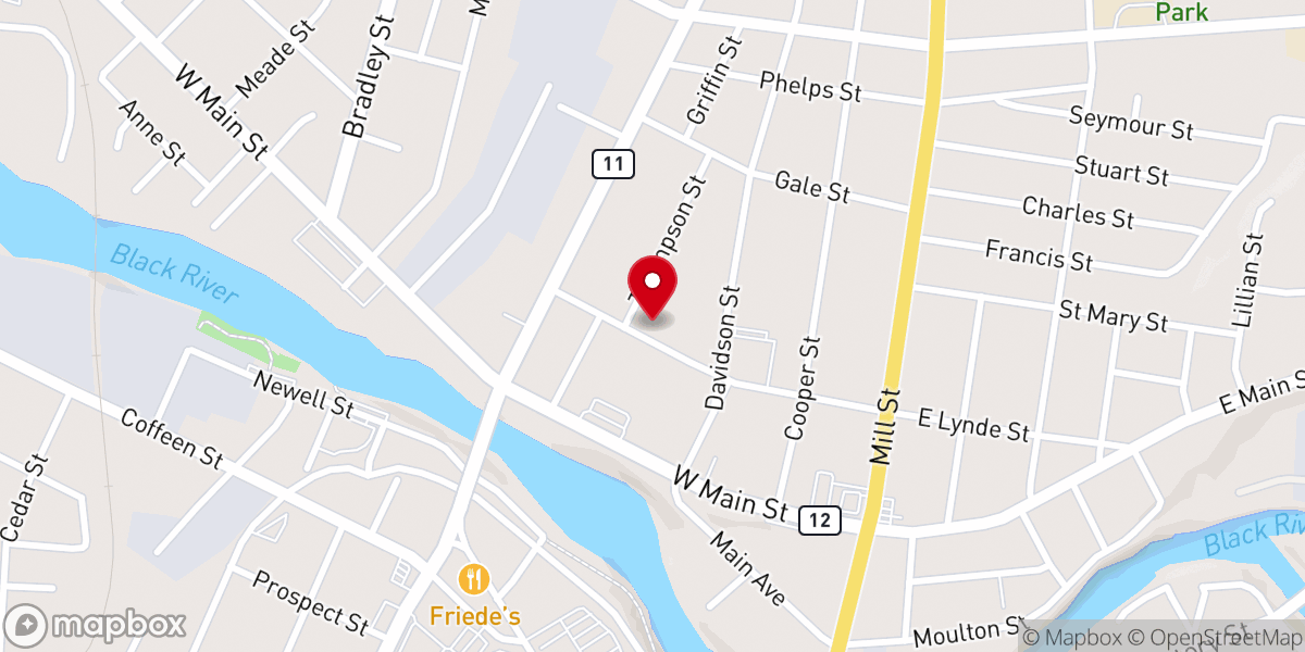 Map showing location of Our Lady of the Sacred Heart Roman Catholic Church