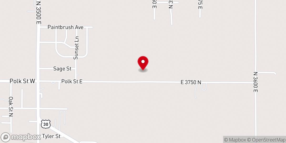 Map showing location of Kimberly Church of Nazarene