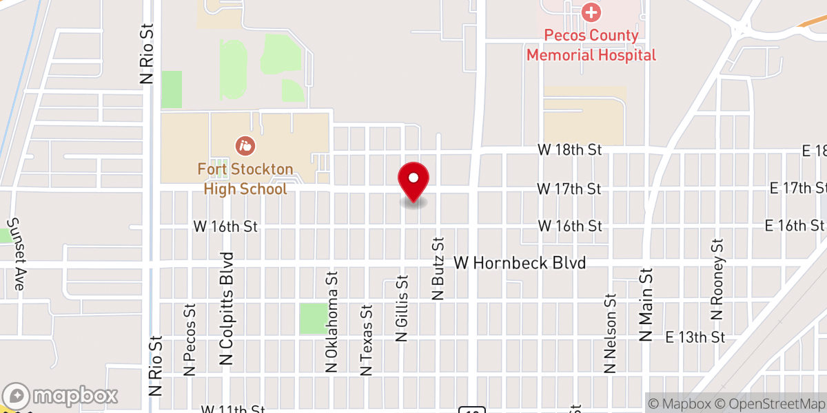 Map showing location of Northside Church