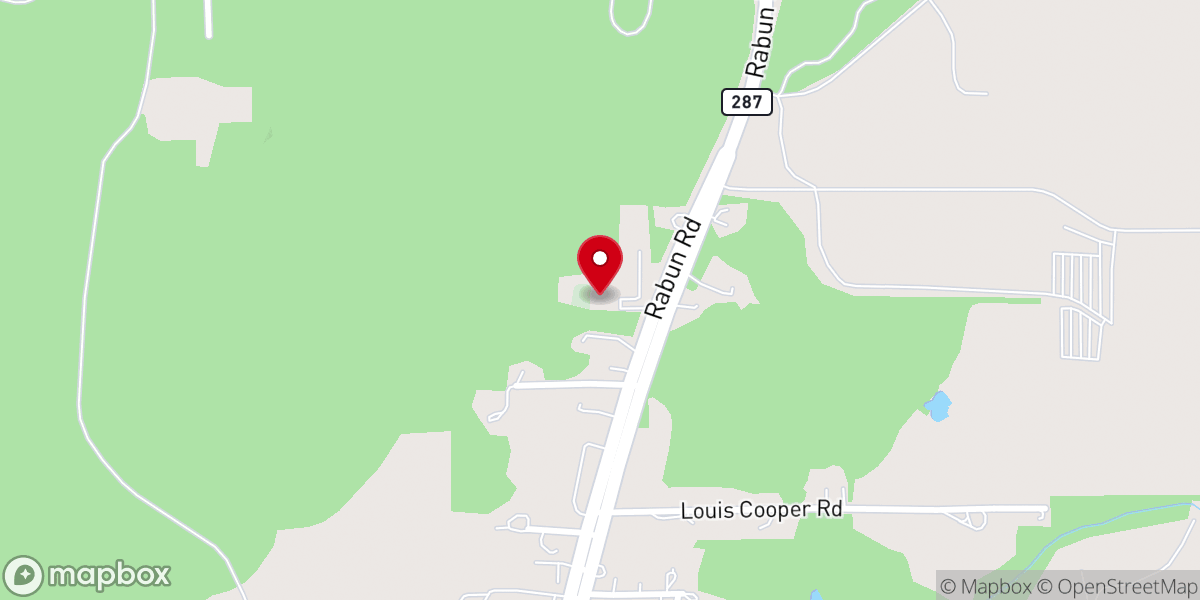 Map showing location of New Life Baptist Church