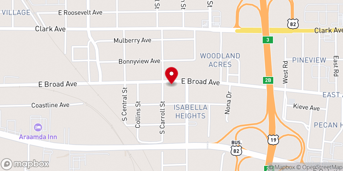 Map showing location of El buen Pastor