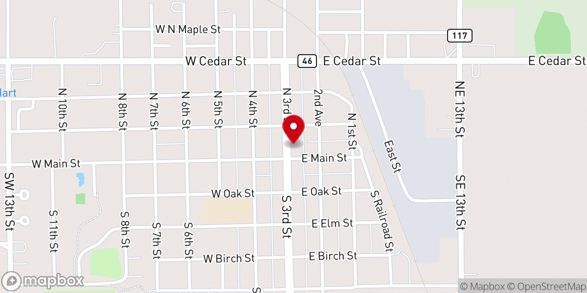 Map showing location of Beresford Community Food Cupboard