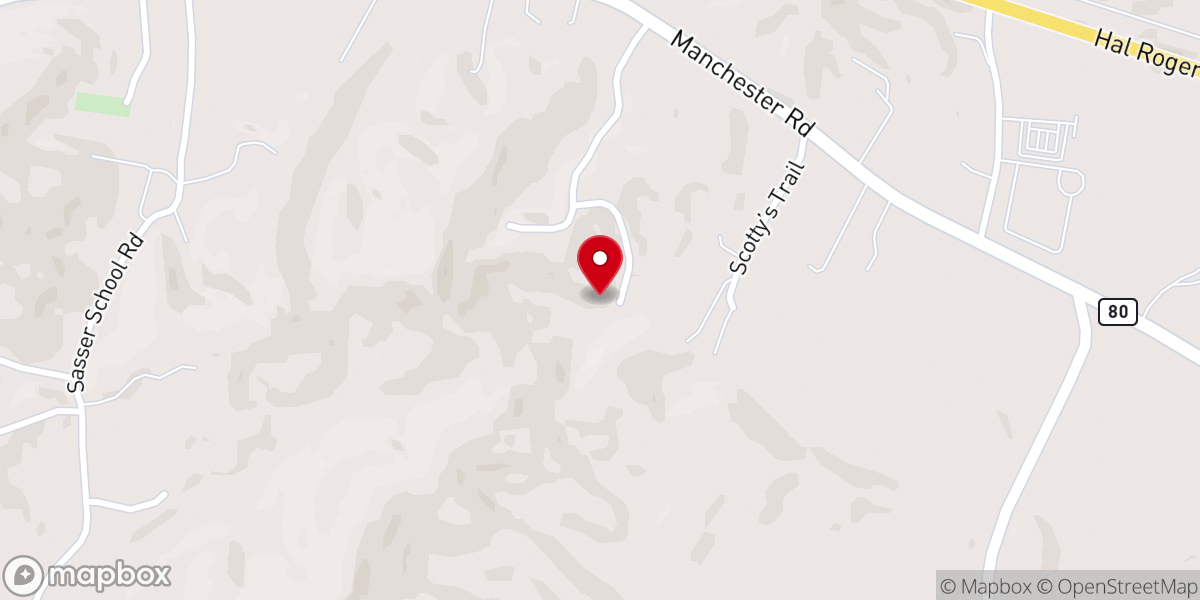 Map showing location of Layton Hill Holiness Church