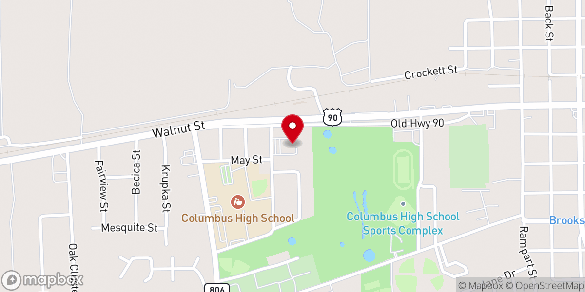 Map showing location of St. Paul Lutheran Church