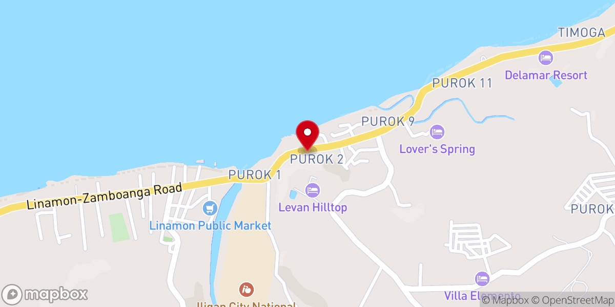 Map showing location of Lighthouse Baptist Church