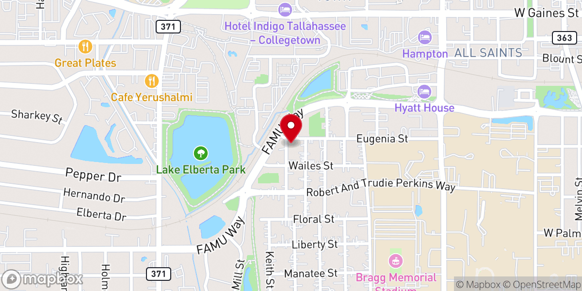 Map showing location of Greater Fountain Chapel AME