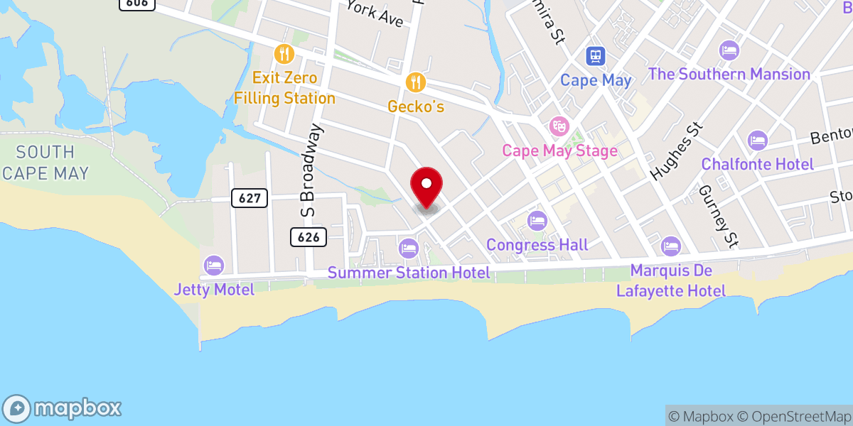 Map showing location of Seaside Home