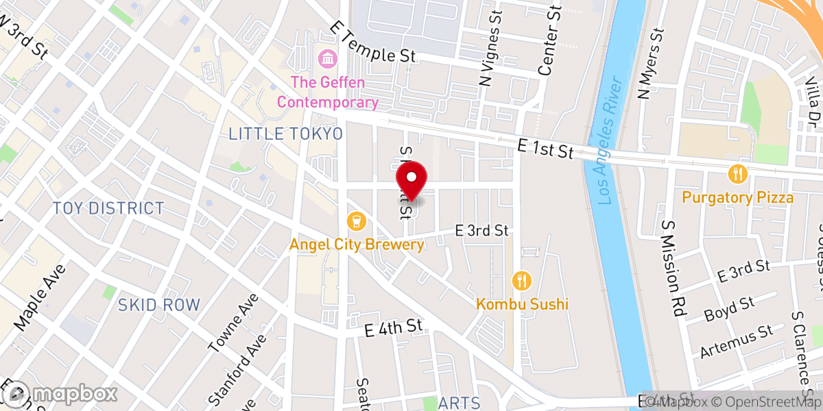 Map showing location of St. Francis Xavier Church Japanese Catholic Center