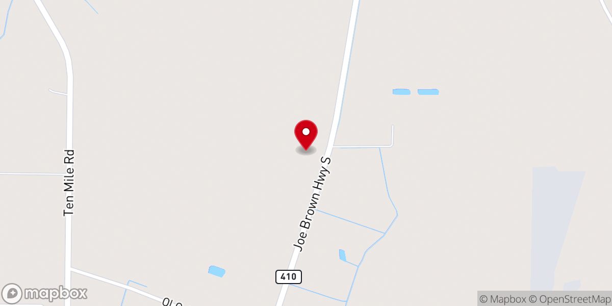 Map showing location of New Horizon Baptist Worship