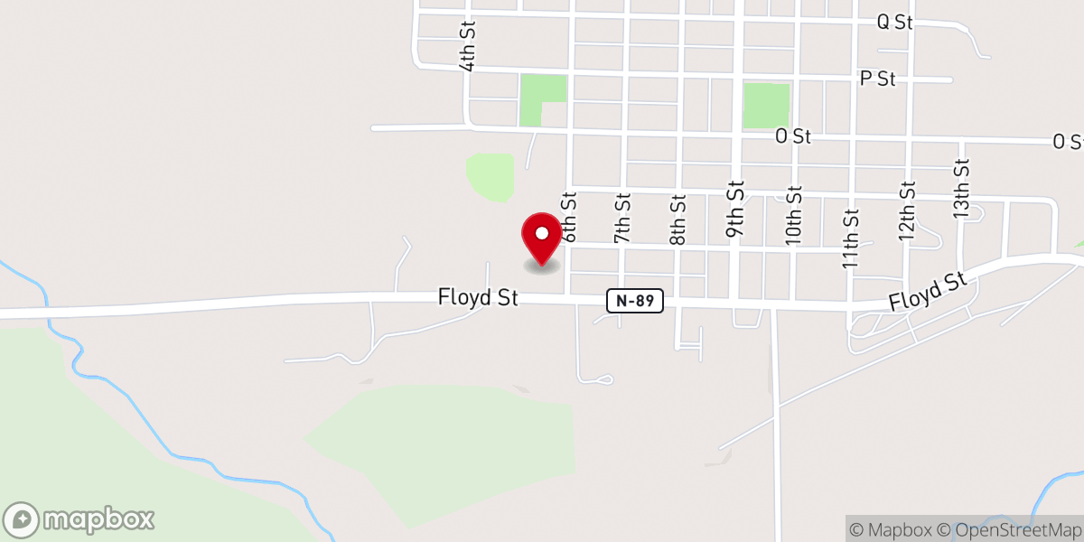 Map showing location of Faith Community Church
