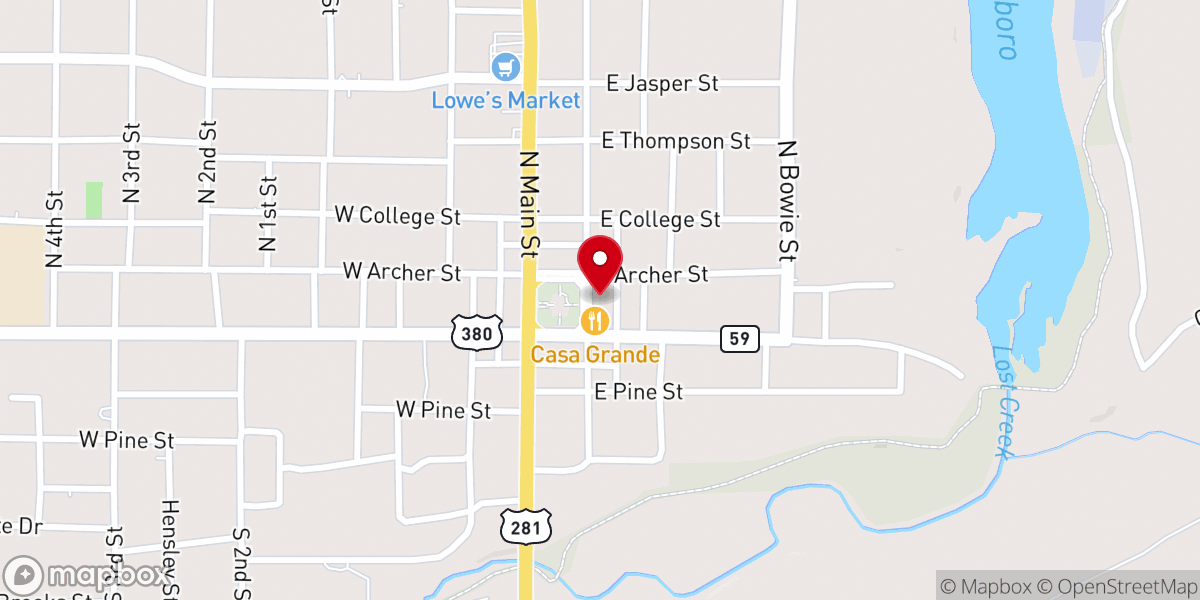 Map showing location of Ostrander Social Media