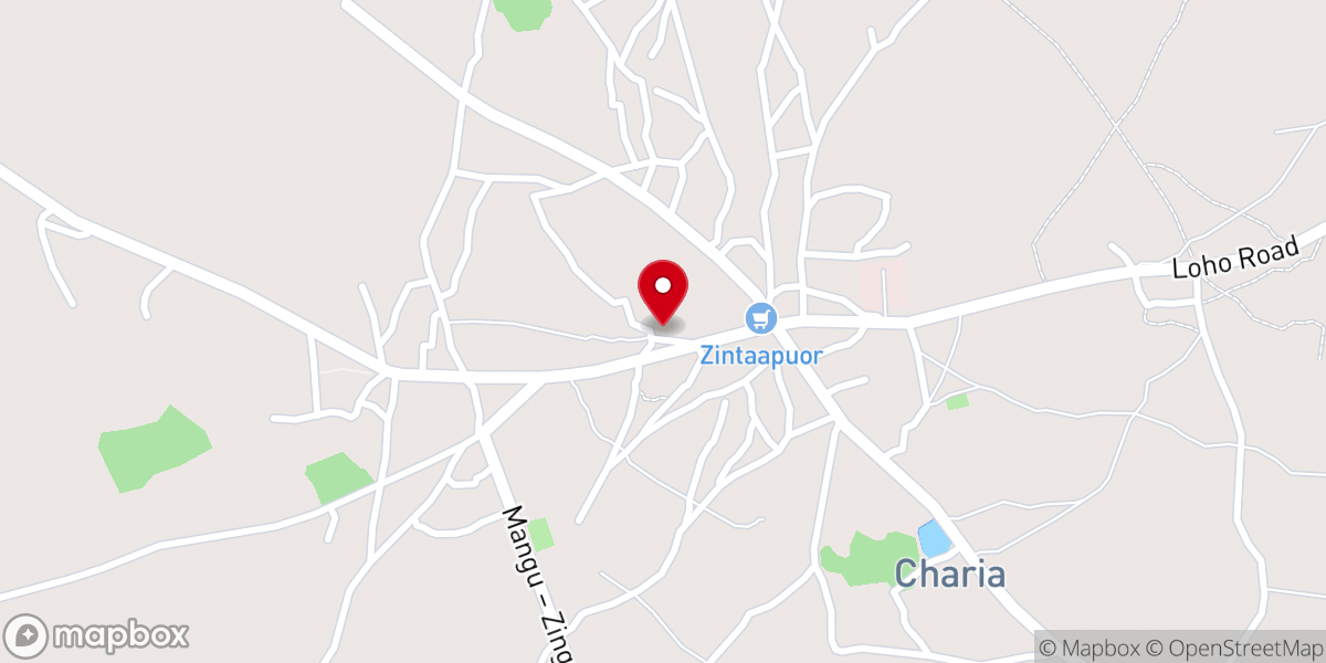 Map showing location of Holly Spirit Parish (Charia)