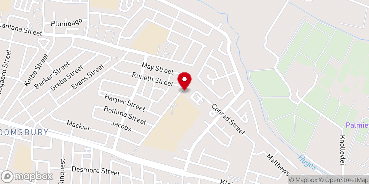 Map showing location of AGS Paarl Betesda Selkerk | AFM Paarl Betesda Cell Church