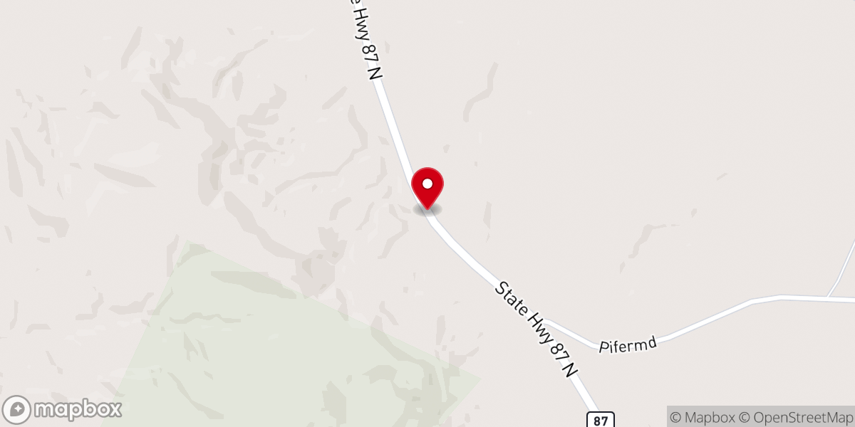 Map showing location of Mt Olive Baptist Church