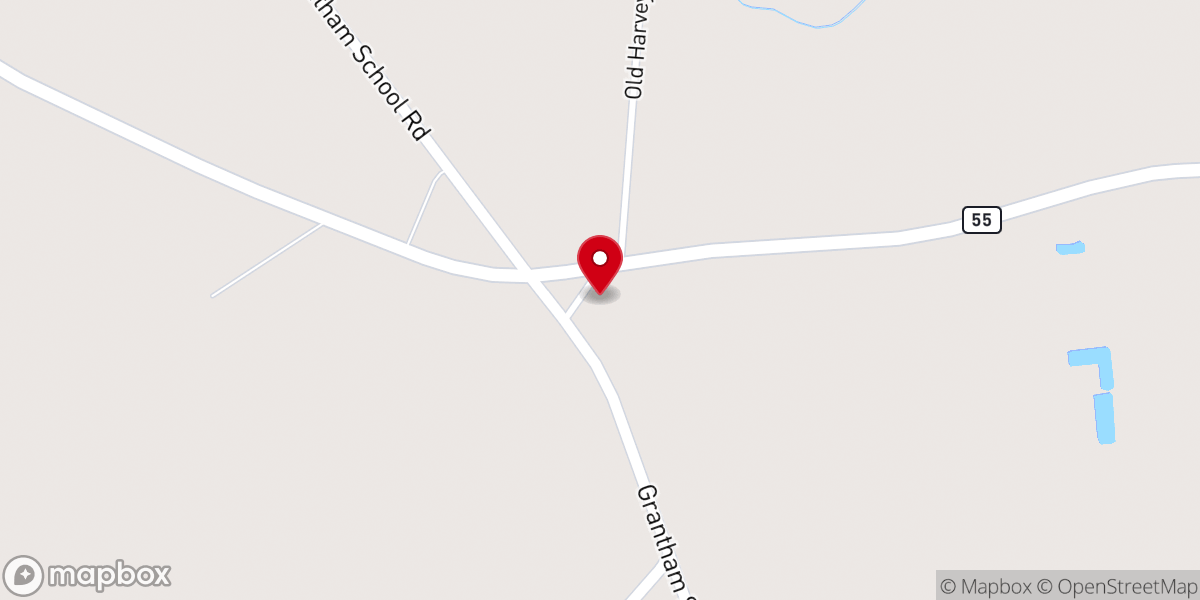 Map showing location of Smith Chapel Globel Methodist Church