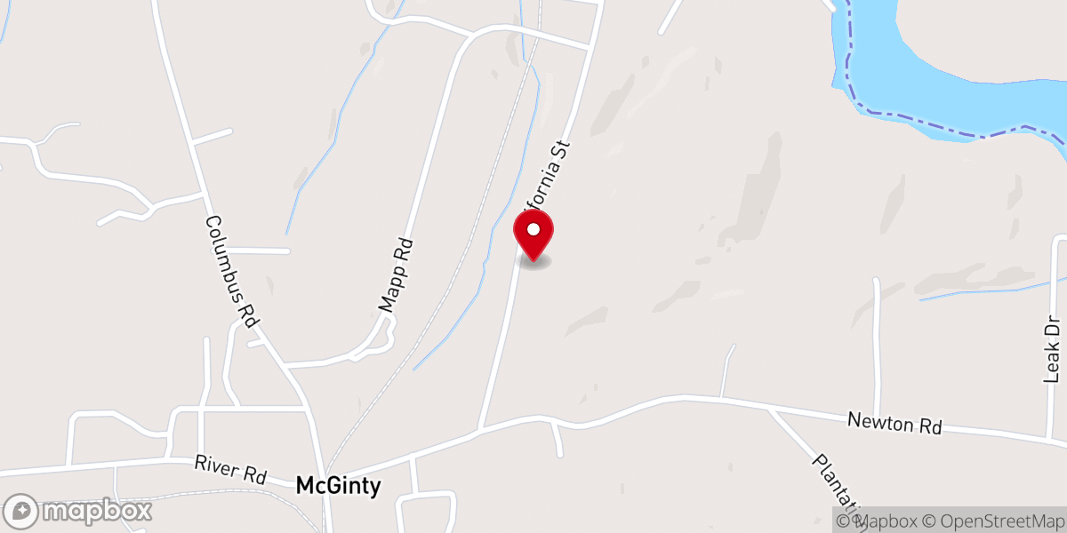 Map showing location of Johnson Memorial Methodist Church
