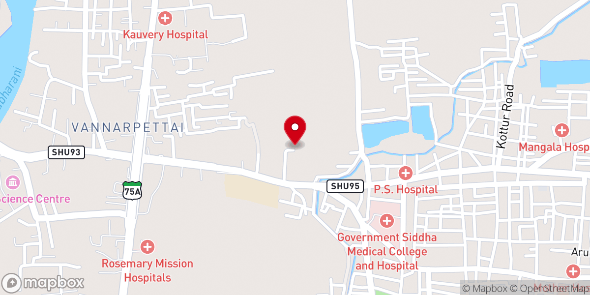 Map showing location of St. Andrew's Chapel ( Bishop Sargent Campus )