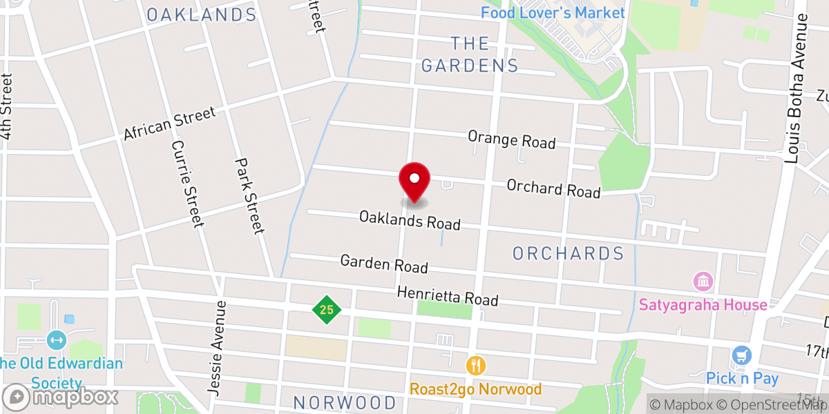 Map showing location of St. Luke's Anglican Church