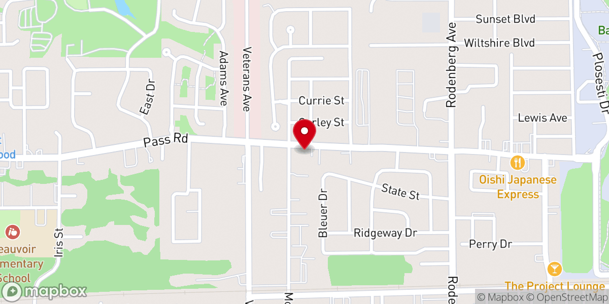 Map showing location of The New Heights Church