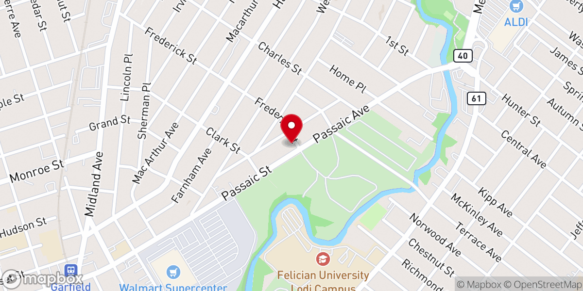 Map showing location of Grace Place Church