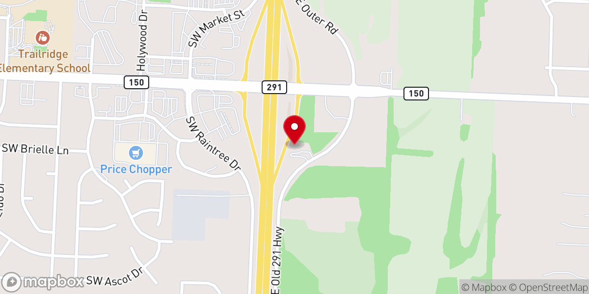 Map showing location of Bible Baptist Church