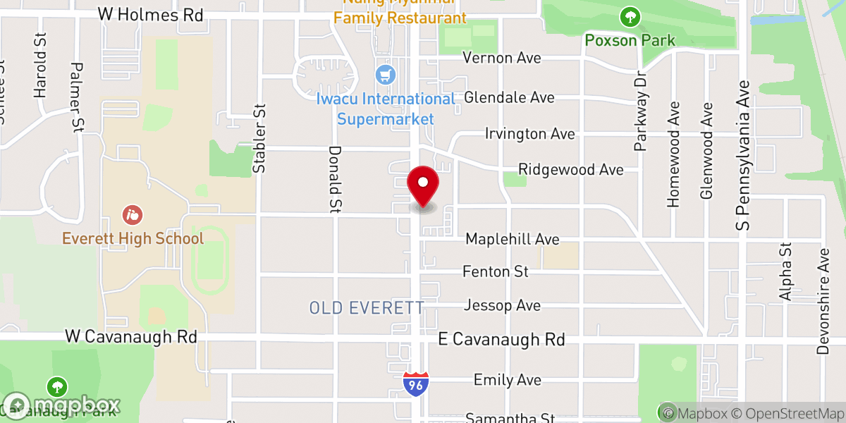Map showing location of Immaculate Heart of Mary School