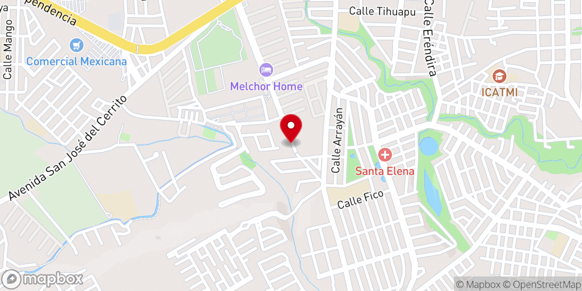 Map showing location of Ntra. Sra. de Guadalupe, Reina de México