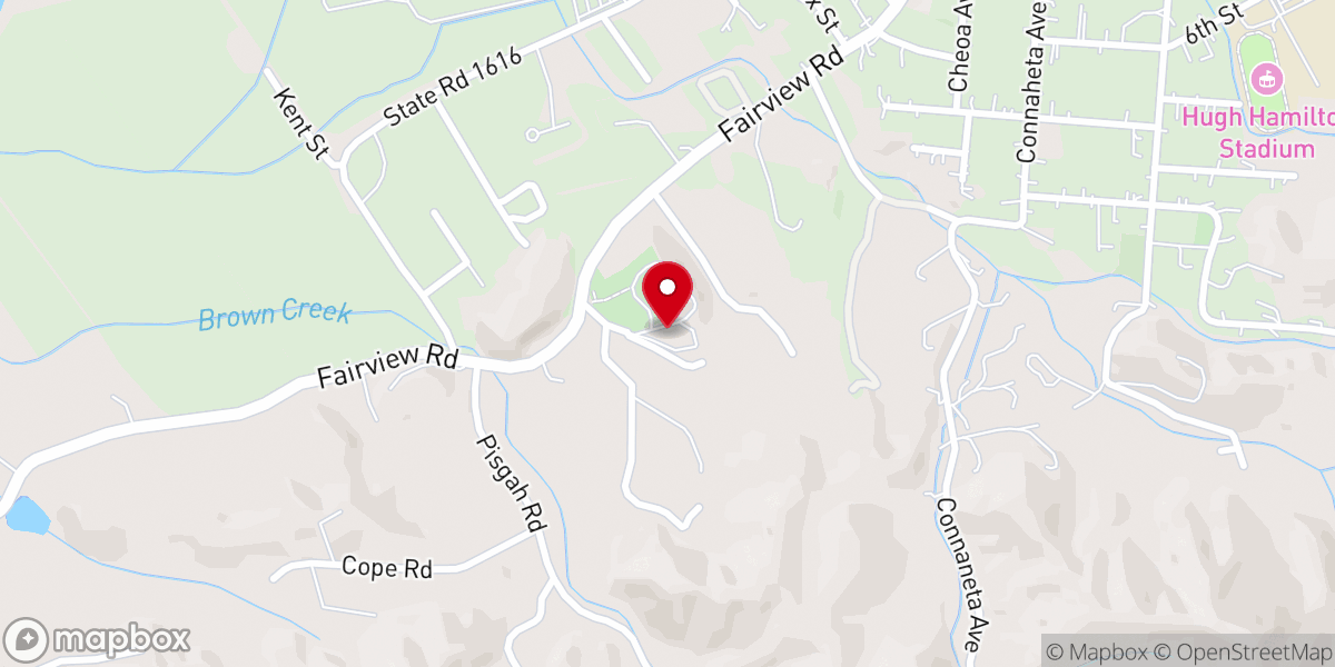 Map showing location of Valley River Baptist church