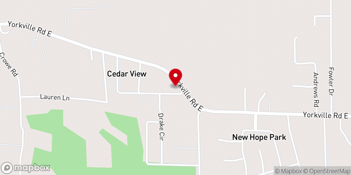 Map showing location of True Life Church