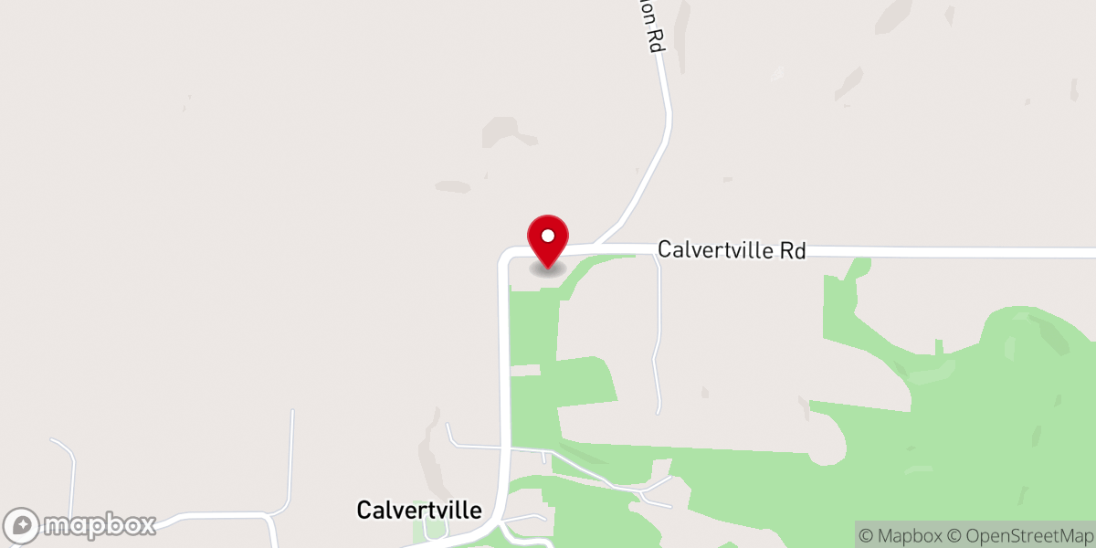 Map showing location of Concord General Baptist Church