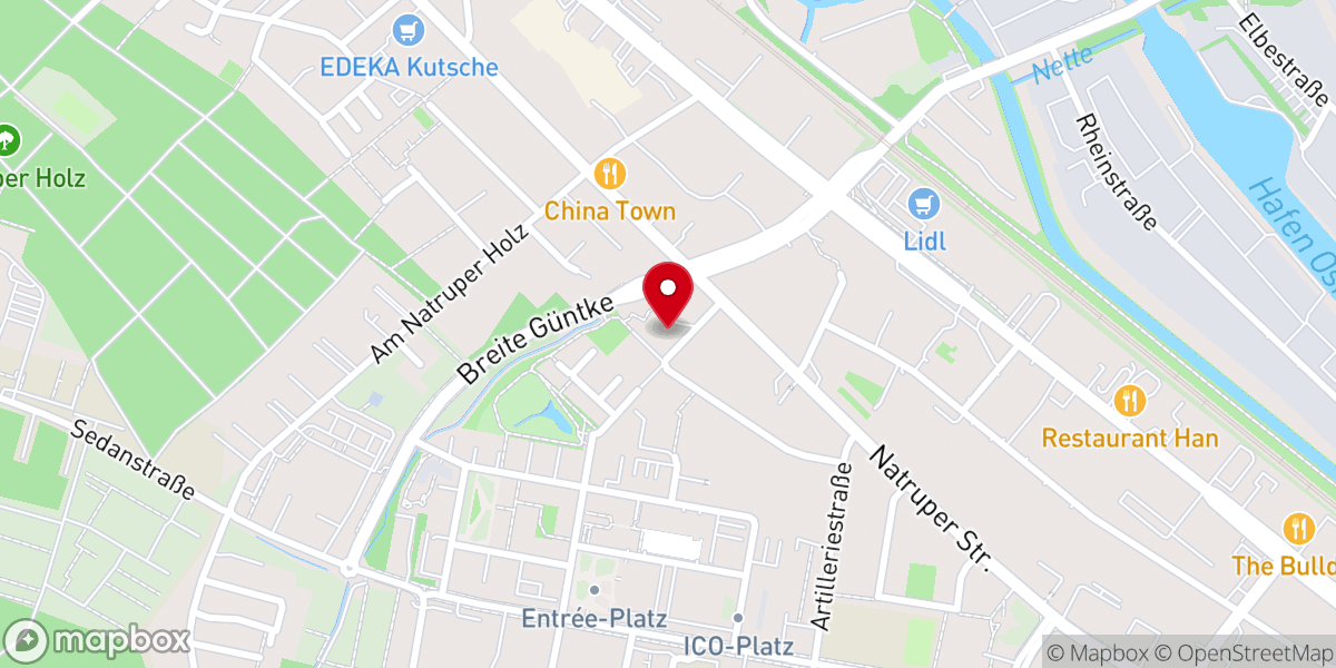 Map showing location of Ev.-luth. Nordwestgemeinde