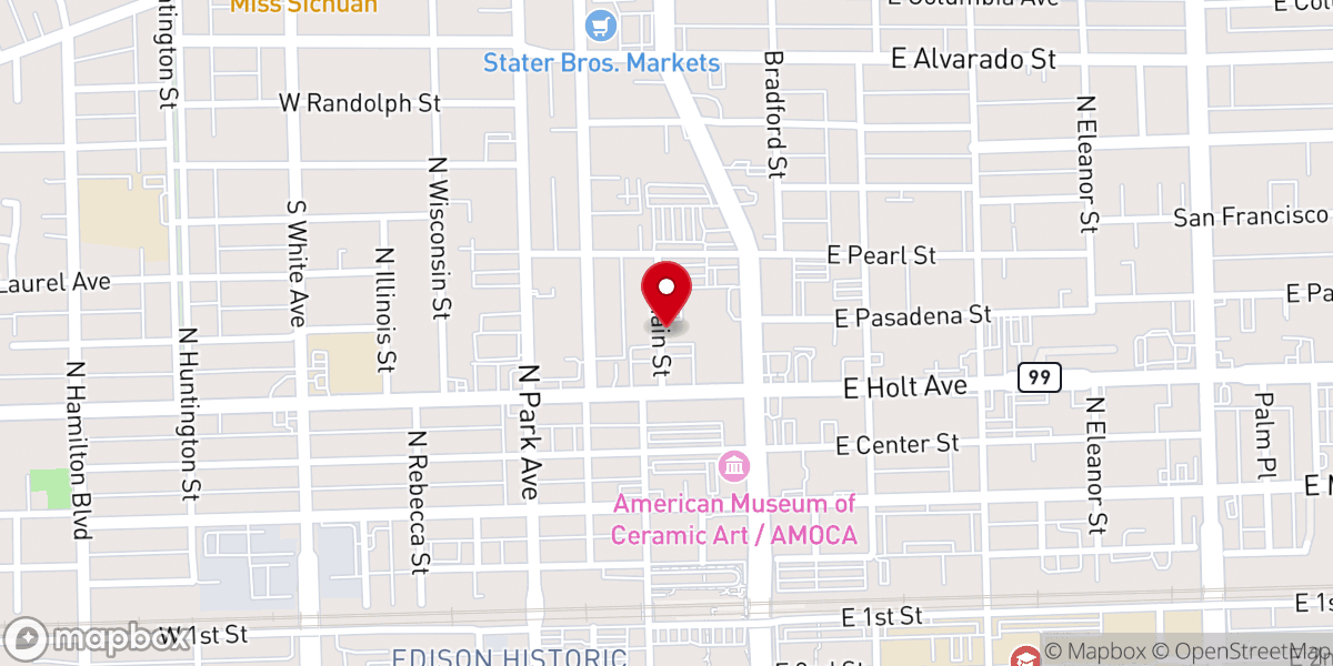 Map showing location of Purpose Church